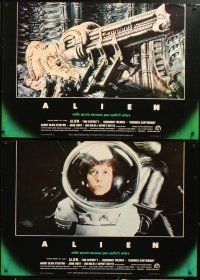 5j154 ALIEN 12 Italian photobustas '79 Ridley Scott sci-fi horror, Sigourney Weaver!