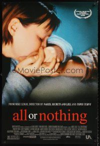 5k030 ALL OR NOTHING DS 1sh '02 directed by Mike Leigh, cool image from family drama!