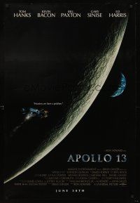 5k041 APOLLO 13 advance 1sh '95 directed by Ron Howard, Houston, we have a problem!
