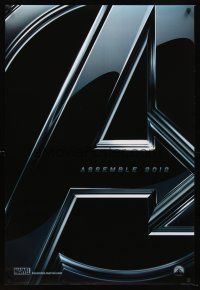 5k047 AVENGERS teaser DS 1sh '12 Chris Hemsworth, Scarlett Johansson, assemble 2012!