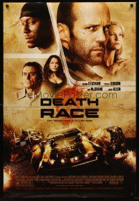 5k172 DEATH RACE DS 1sh '08 Paul W.S. Anderson, Jason Statham, Joan Allen & Ian McShane!