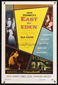 5k196 EAST OF EDEN DS 1sh R05 first James Dean, John Steinbeck, directed by Elia Kazan!
