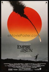 5k202 EMPIRE OF THE SUN advance 1sh '87 Stephen Spielberg, John Malkovich, first Christian Bale!