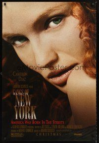 5k252 GANGS OF NEW YORK advance 1sh '02 Martin Scorcese directed, pretty Cameron Diaz!