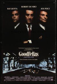 5k279 GOODFELLAS DS 1sh '90 Robert De Niro, Joe Pesci, Ray Liotta, Martin Scorsese classic!