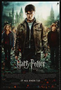 5k297 HARRY POTTER & THE DEATHLY HALLOWS: PART 2 IMAX advance DS 1sh '11 Radcliffe, Grint & Watson!