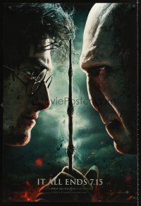 5k298 HARRY POTTER & THE DEATHLY HALLOWS: PART 2 IMAX teaser DS 1sh '11 Radcliffe vs Ralph Fiennes!