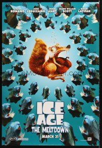 5k330 ICE AGE: THE MELTDOWN style A advance DS 1sh '06 wacky image of squirrel & piranhas!
