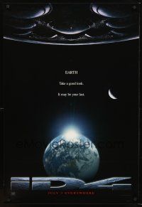 5k352 INDEPENDENCE DAY style B teaser 1sh '96 image of enormous alien ship over Earth!