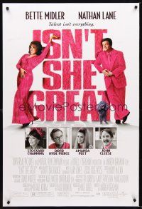 5k388 ISN'T SHE GREAT DS 1sh '00 Bette Midler, Nathan Lane, David Hyde Pierce, John Cleese!