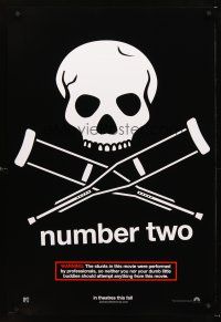 5k395 JACKASS NUMBER TWO teaser DS 1sh '06 Johnny Knoxville, Bam Margera, cool logo!