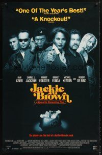 5k402 JACKIE BROWN video 1sh '97 Quentin Tarantino, Pam Grier, Samuel L. Jackson, De Niro, Fonda