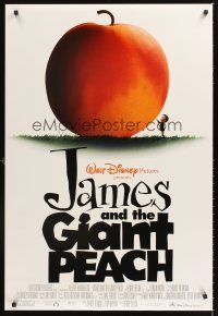 5k407 JAMES & THE GIANT PEACH DS white style 1sh '96 Walt Disney stop-motion fantasy cartoon!