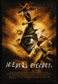 5k412 JEEPERS CREEPERS 1sh '01 Justin Long, creepy image, what's eating you?
