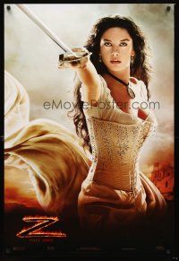 5k456 LEGEND OF ZORRO teaser DS 1sh '05 great image of super sexy Catherine Zeta-Jones!