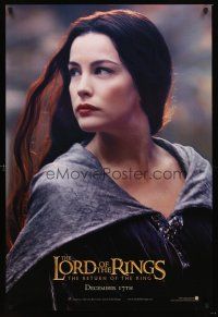 5k480 LORD OF THE RINGS: THE RETURN OF THE KING Arwen style teaser DS 1sh '03 sexy Liv Tyler as Arwen!