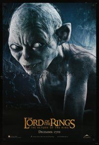 5k478 LORD OF THE RINGS: THE RETURN OF THE KING Gollum style teaser 1sh '03 great image of Gollum!