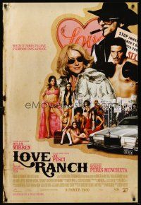 5k488 LOVE RANCH advance DS 1sh '10 Helen Mirren, Joe Pesci, super sexy Gina Gershon!