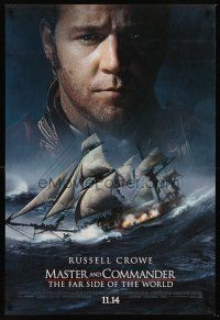 5k502 MASTER & COMMANDER style A int'l advance DS 1sh '03 Russell Crowe, Paul Bettany, Peter Weir