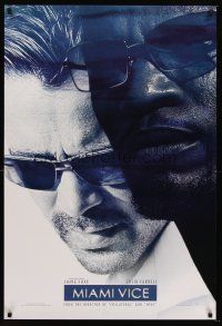 5k515 MIAMI VICE teaser DS 1sh '06 cool image of Jamie Foxx & Colin Farrell as Crockett & Tubbs!