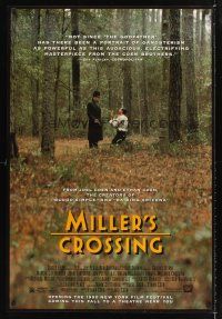5k516 MILLER'S CROSSING NY film festival advance 1sh '89 Coen Brothers, Gabriel Byrne, John Turturro