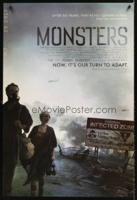 5k521 MONSTERS arthouse 1sh '10 Gareth Edwards, cool image of Whitney Able, Scoot McNairy!