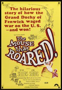 5k530 MOUSE THAT ROARED 1sh R70s Sellers & Seberg take over the country w/an invasion of laughs!