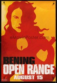 5k556 OPEN RANGE teaser 1sh '03 wild doutone art of Annette Bening w/rifle!