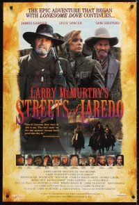 5k699 STREETS OF LAREDO TV 1sh '95 James Garner, Sissy Spacek & Sam Shepard!
