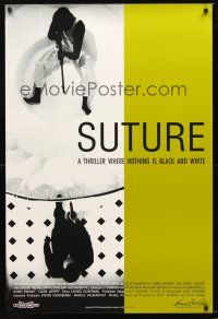 5k708 SUTURE arthouse 1sh '93 Dennis Haysbert, Mel Harris, cool black & white image!