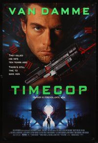 5k734 TIMECOP 1sh '94 Jean-Claude Van Damme still has time to save his dead wife!