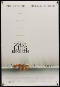 5k781 WHAT LIES BENEATH int'l DS 1sh '00 Robert Zemeckis directed, Harrison Ford & Pfeiffer!