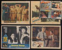5m010 LOT OF 100 LOBBY CARDS '40s-80s Jacare, Horror House, No Time for Sergeants & more!