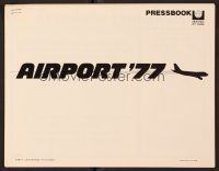5m318 AIRPORT '77 pressbook '77 Lee Grant, Jack Lemmon, Olivia de Havilland, airplane disaster!