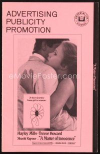 5m384 MATTER OF INNOCENCE pressbook '68 Hayley Mills isn't the girl you thought you knew!