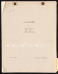 5m206 SOUTH TO KARANGA continuity & dialogue script June 8, 1940, screenplay by Hartman & Rubin!