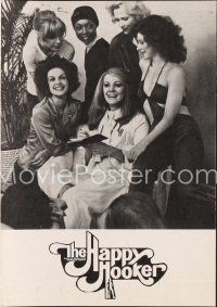 5m357 HAPPY HOOKER English pressbook '75 Lynn Redgrave as Xaviera Hollander with sexy prostitutes!