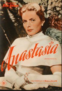 5m214 ANASTASIA German program '57 different images of Ingrid Bergman & Yul Brynner!