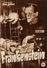 5m229 FRANKENSTEIN German program R57 different images of Boris Karloff as the monster!