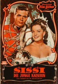 5m255 SISSI: THE YOUNG EMPRESS German program '56 different images of pretty Romy Schneider!