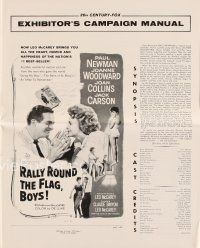 5m398 RALLY ROUND THE FLAG BOYS pressbook '59 Leo McCarey, Paul Newman loves Joanne Woodward!