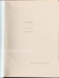 5m203 ORSON WELLES' THE DREAMERS seventh revised script '82 screenplay by Orson Welles!