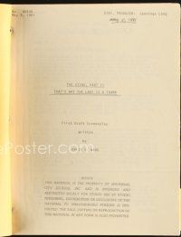 5m207 STING 2 first draft script January 28, 1977, screenplay by David S. Ward, great working title!