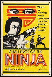 5p168 CHALLENGE OF THE NINJA 1sh '80 Yasuaki Kurata, Chia Hui Liu, martial arts action art!