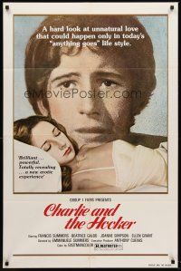 5p170 CHARLIE & THE HOOKER 1sh '77 Curro Summers, a hard look at unnatural love!