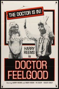 5p250 DOCTOR FEELGOOD 1sh '70s great image of Harry Reems as physician of love!