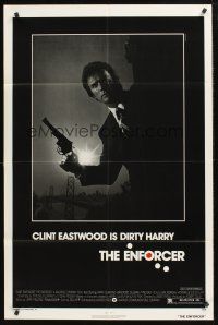 5p293 ENFORCER 1sh '76 photo of Clint Eastwood is Dirty Harry by Bill Gold!