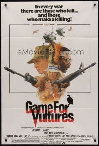 5p375 GAME FOR VULTURES English 1sh '79 there are those who kill & those who make a killing!