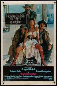 5p420 HANNIE CAULDER 1sh '72 sexiest cowgirl Raquel Welch, Jack Elam, Robert Culp, Ernest Borgnine