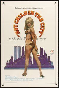 5p452 HOT CHILD IN THE CITY 1sh '79 John Holmes, L'Oriele, At home in a tenement...or a penthouse!